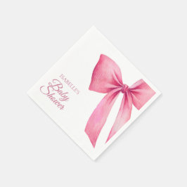 Servilleta De Papel Baby Shower Chica de plegado rosado