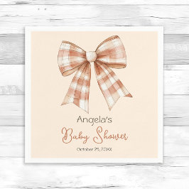 Servilleta De Papel Baby Shower Chica de plegado rosado