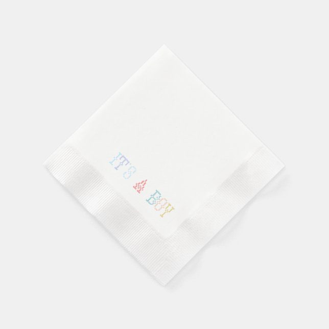 Servilleta De Papel Baby Shower Cocktail Napkins (Borde)