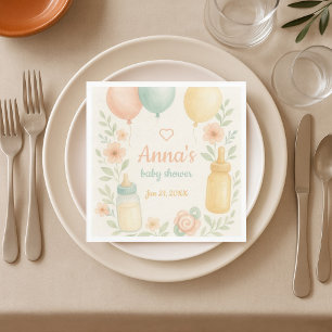 Servilleta De Papel Baby Shower de agua suave