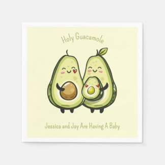 Servilleta De Papel Baby Shower de aguacate
