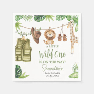 Servilleta De Papel Baby Shower de animales de la jungla de safari tro