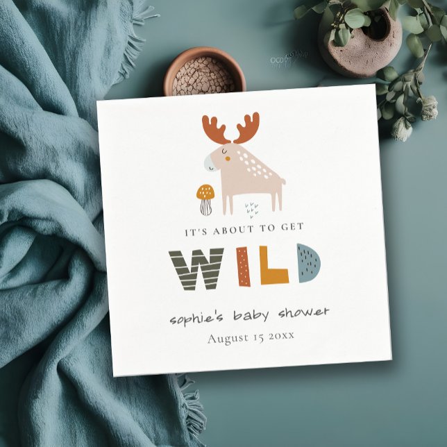 Servilleta De Papel Baby Shower de animales de la selva tropical de Sc (Subido por el creador)