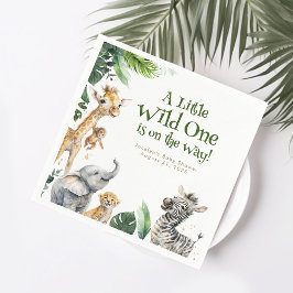 Servilleta De Papel Baby Shower de animales de Safari de la jungla