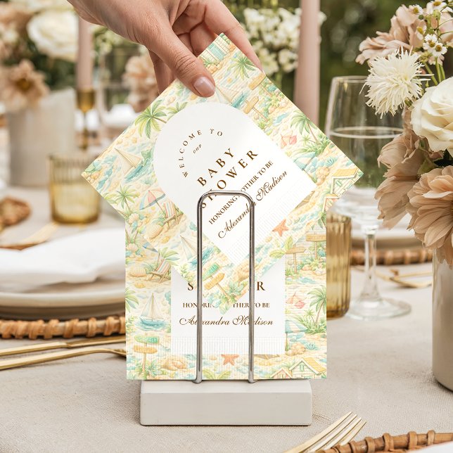 Servilleta De Papel Baby Shower de Animales Tropicales de Cuentos de H (Subido por el creador)