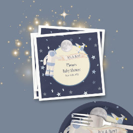 Servilleta De Papel Baby Shower de astronauta de bebé espacial
