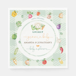 Servilleta De Papel Baby Shower de bebé de crecimiento local