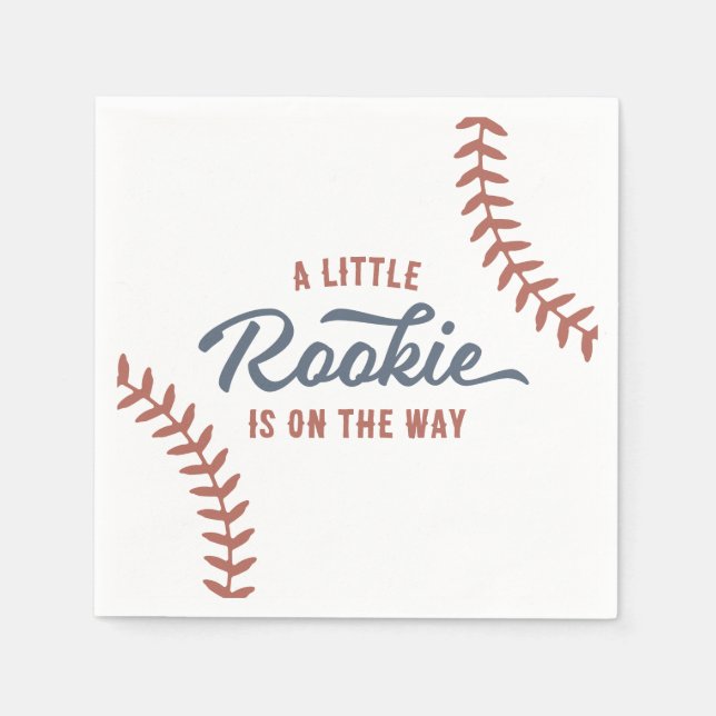 Servilleta De Papel Baby Shower de béisbol (Anverso)