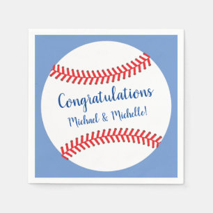 Servilleta De Papel Baby Shower de béisbol pequeño