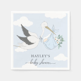 Servilleta De Papel Baby Shower de Blue Stork
