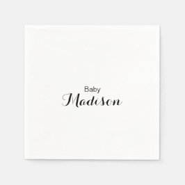 Servilleta De Papel Baby Shower de caligrafía moderna