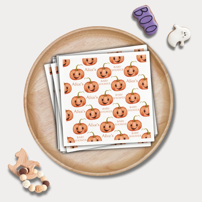 Servilleta De Papel Baby Shower de Cumpkin Halloween (Subido por el creador)