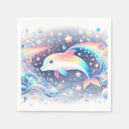 Servilleta De Papel Baby Shower de delfines pequeños encantados