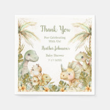 Baby Shower de Dinosaurio Neutral Boho
