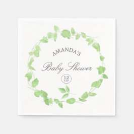 Servilleta De Papel Baby Shower de energía de color de agua