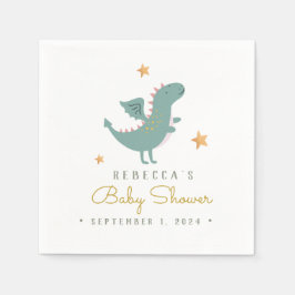 Servilleta De Papel Baby Shower de Fairytale Cute Dragon