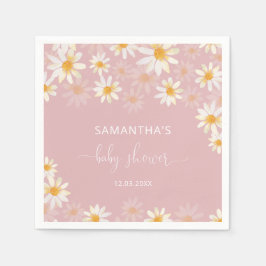 Servilleta De Papel Baby Shower de flores silvestres acuáticas