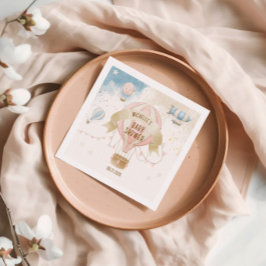 Servilleta De Papel Baby Shower de globo aerostático