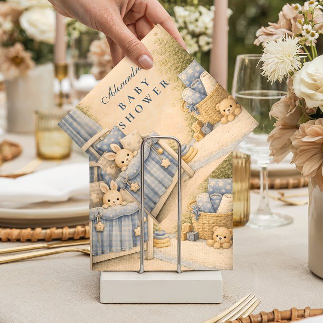 Servilleta De Papel Baby Shower de Guardería de Pantalones Vaqueros Az (Subido por el creador)