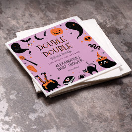 Servilleta De Papel Baby Shower de Halloween gemelos