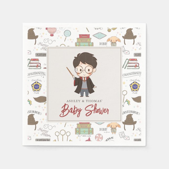 Servilleta De Papel Baby Shower de Harry Potter simple (Anverso)