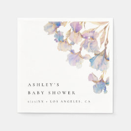 Servilleta De Papel Baby Shower de Iris Elegante