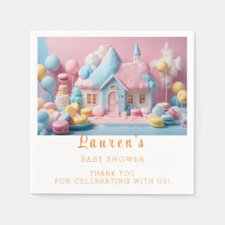Servilleta De Papel Baby Shower de la casa Gingerbread