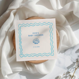 Servilleta De Papel Baby Shower de la parrilla caprichoso