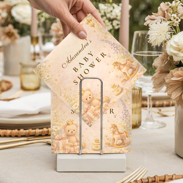 Servilleta De Papel Baby Shower de la pequeña princesa luna (Subido por el creador)