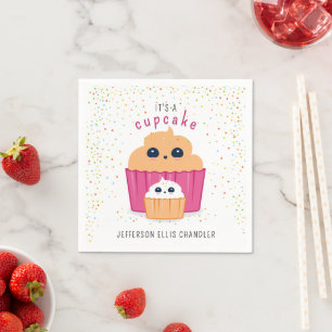 Servilleta De Papel Baby Shower de la torta de torta para mamá y bebé