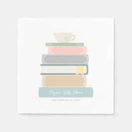 Servilleta De Papel Baby Shower de libros