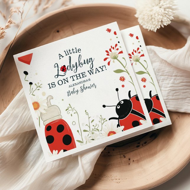 Servilleta De Papel Baby Shower de Little Ladybug Spring (Subido por el creador)