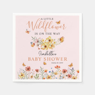 Servilleta De Papel Baby Shower de Little Wildflower Rusdflowers