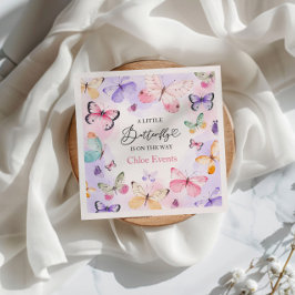 Servilleta De Papel Baby Shower de mariposas coloridas