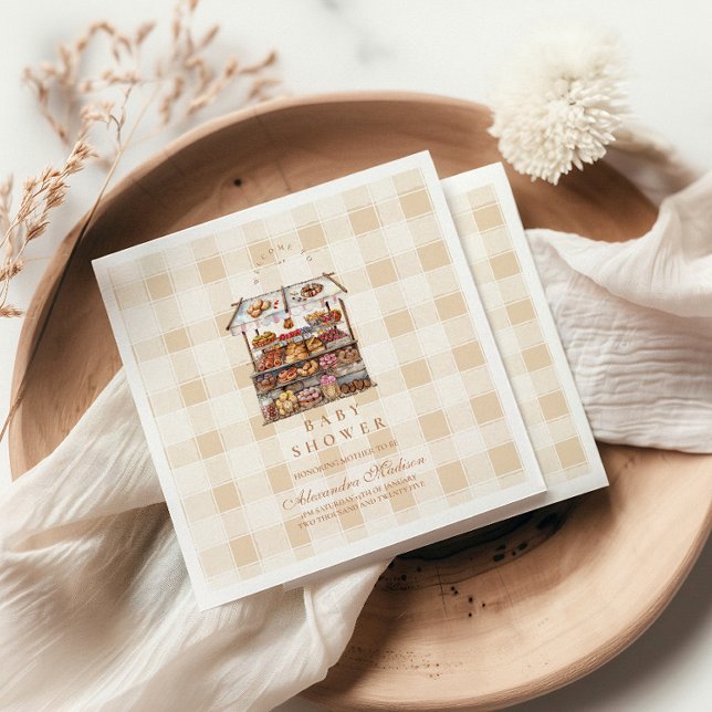 Servilleta De Papel Baby Shower de mercado de agricultores neutrales e (Subido por el creador)