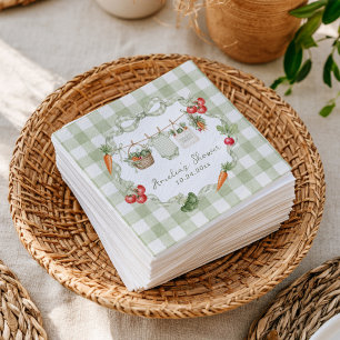 Servilleta De Papel Baby Shower de Mercado de Granjero de Crecimiento 