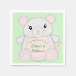 Servilleta De Papel Baby Shower de mouse