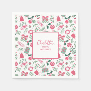Servilleta De Papel Baby Shower de Navidades festivos