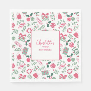 Servilleta De Papel Baby Shower de Navidades festivos
