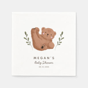 Servilleta De Papel Baby Shower de oso ruso puro