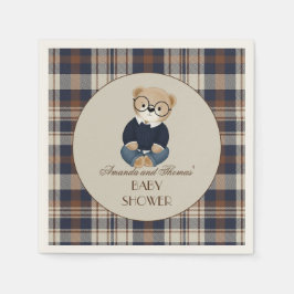 Servilleta De Papel Baby Shower de Oso Vintage
