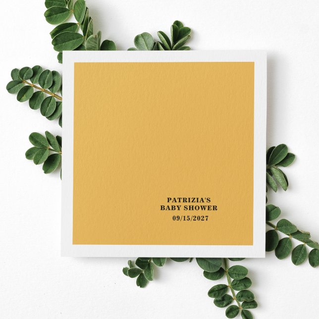 Servilleta De Papel Baby Shower de otoño (Subido por el creador)