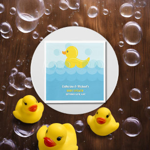 Servilleta De Papel Baby Shower de pato amarillo de goma A Dub