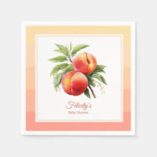 Servilleta De Papel Baby Shower de Peach Fuzz