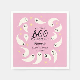 Servilleta De Papel Baby Shower de Pink Little Boo Halloween