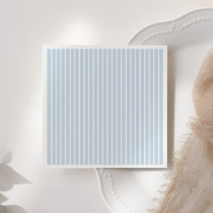 Servilleta De Papel Baby Shower de Pinstripe Azul Vintage