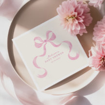 Baby Shower de plegado suave de mano rosada