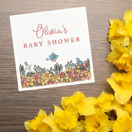 Servilleta De Papel Baby Shower de primavera