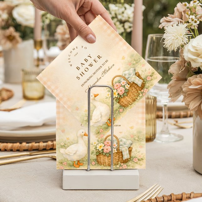 Servilleta De Papel Baby Shower de primavera: Ganso Tonto Caprichoso (Subido por el creador)