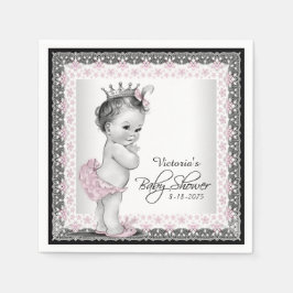 Servilleta De Papel Baby Shower de Princesa Vintage